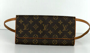 Louis Vuitton LV Monogram Pochette Twin Vintage Crossbody Bag (2001) S04